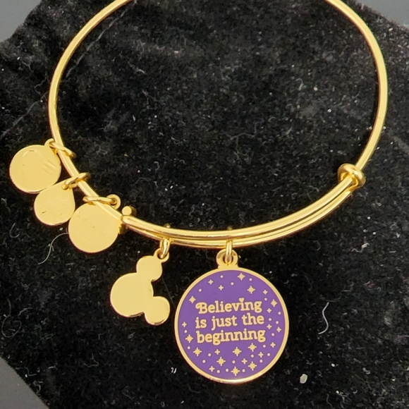 NWOT - Alex and Ani Disney Bracelet (Tinker Bell Quote) - Picture 4 of 4